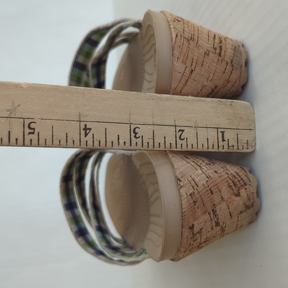 Crocs Open Toe Cork Wedge Strappy Slide Sandal 8 Creamy Beige Tan - Picture 16 of 16